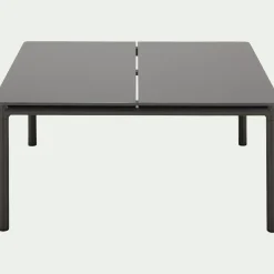 Table Basse Exterieur*alinea Table basse de jardin carrée en aluminium - Gris