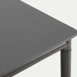 Table Basse Exterieur*alinea Table basse de jardin carrée en aluminium - Gris