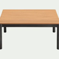 Table Basse Exterieur|Table Basse*alinea Table basse de jardin carrée en eucalyptus - Bois clair
