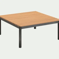 Table Basse Exterieur|Table Basse*alinea Table basse de jardin carrée en eucalyptus - Bois clair