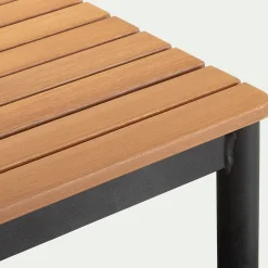 Table Basse Exterieur|Table Basse*alinea Table basse de jardin carrée en eucalyptus - Bois clair