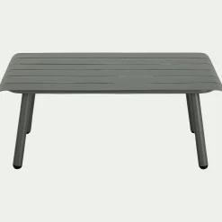 Table Basse Exterieur|Table De Jardin*alinea Table basse de jardin en aluminium - cèdre Vert