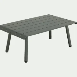 Table Basse Exterieur|Table De Jardin*alinea Table basse de jardin en aluminium - cèdre Vert