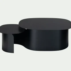 Table Basse*alinea Table basse en acier L125xH37cm - Noir