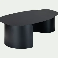 Table Basse*alinea Table basse en acier L125xH37cm - Noir