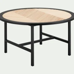 Table Basse*alinea Table basse en bois - Noir