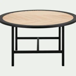 Table Basse*alinea Table basse en bois - Noir