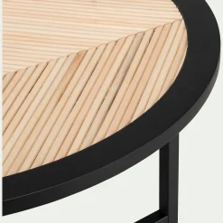 Table Basse*alinea Table basse en bois - Noir