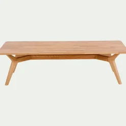 Table Basse*alinea Table basse fixe en chêne - L150xl70xH40cm Bois clair