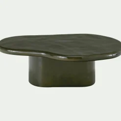 Table Basse*alinea Table basse organique en béton L115cm - cèdre Vert