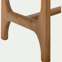 Table Basse*alinea Table basse ovale en bois L126xl70cm - Blanc