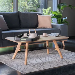 Table Basse*alinea Table basse plaquée chêne Bois clair