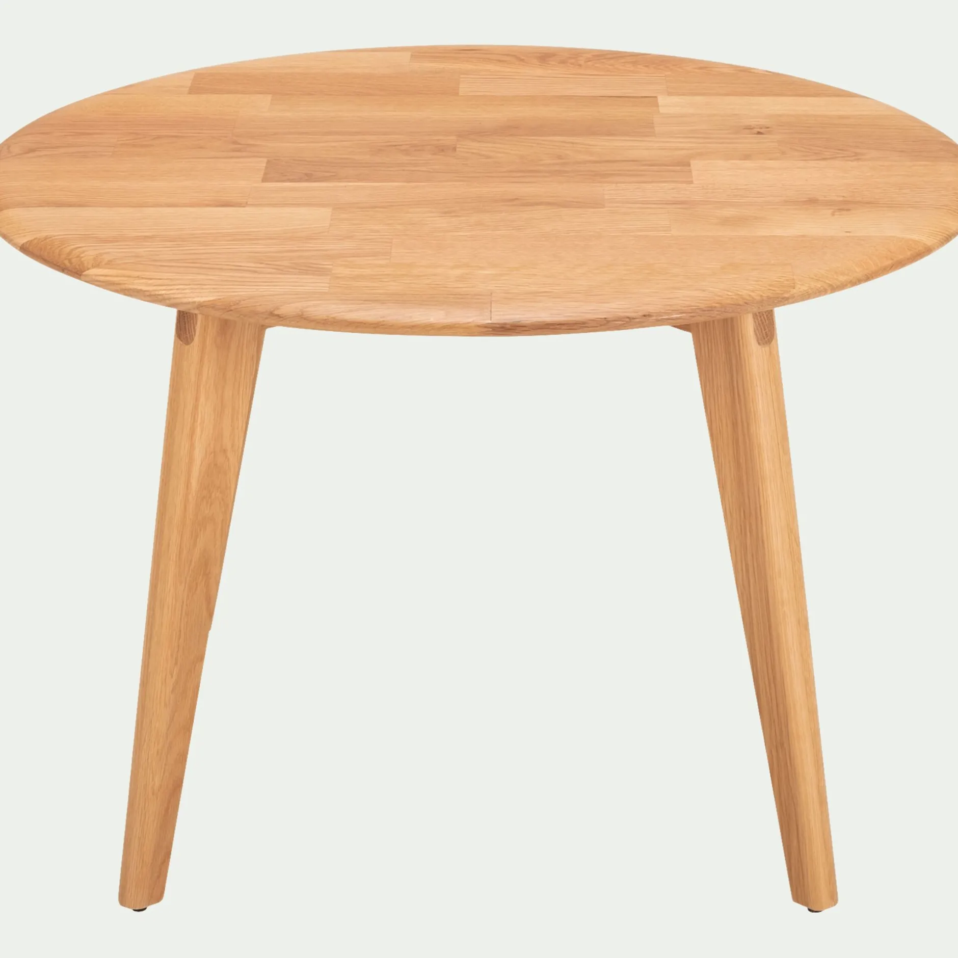 Table Basse*alinea Table basse ronde en chêne massif - Bois clair