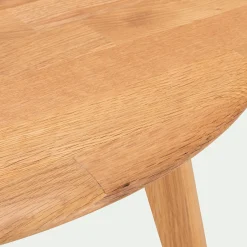 Table Basse*alinea Table basse ronde en chêne massif - Bois clair