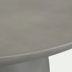 Table Basse*alinea Table basse ronde en polystone D100cm - Gris