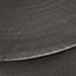 Table Basse*alinea Table basse ronde en tôle d'aluminium D90xH42cm - Noir