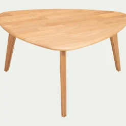 Table Basse*alinea Table basse triangulaire en chêne massif - Bois clair