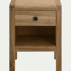 Table De Chevet*alinea Table de chevet en acacia 1 tiroir L42xl35xH56cm - Bois clair