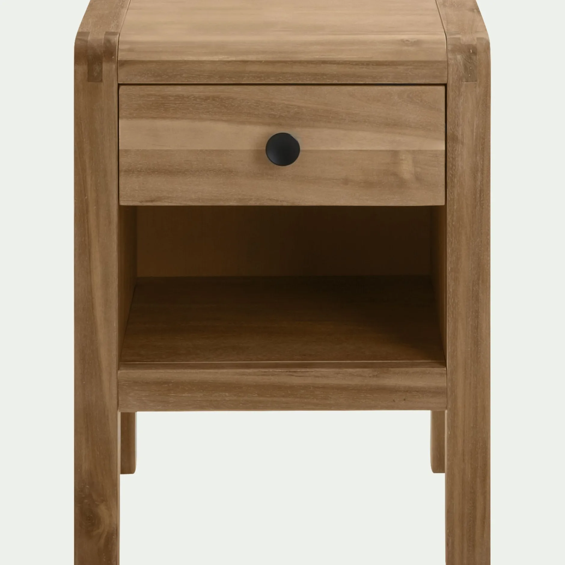 Table De Chevet*alinea Table de chevet en acacia 1 tiroir L42xl35xH56cm - Bois clair