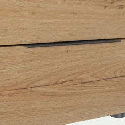 Table De Chevet*alinea Table de chevet en bois 2 tiroirs L40xl36xH43cm- Bois clair