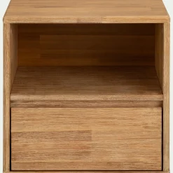 Table De Chevet*alinea Table de chevet en bois d'acacia 1 tiroir L45xH45xP37cm - Bois clair