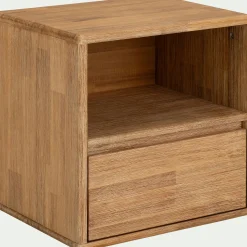 Table De Chevet*alinea Table de chevet en bois d'acacia 1 tiroir L45xH45xP37cm - Bois clair