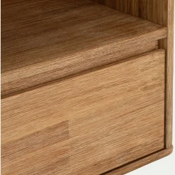 Table De Chevet*alinea Table de chevet en bois d'acacia 1 tiroir L45xH45xP37cm - Bois clair