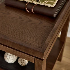 Table De Chevet*alinea Table de chevet en chêne L45xl35xH45cm - Bois foncé