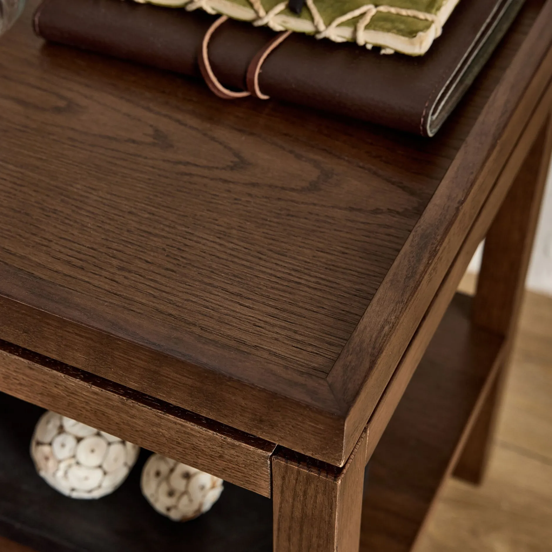 Table De Chevet*alinea Table de chevet en chêne L45xl35xH45cm - Bois foncé