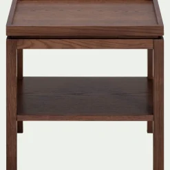 Table De Chevet*alinea Table de chevet en chêne L45xl35xH45cm - Bois foncé