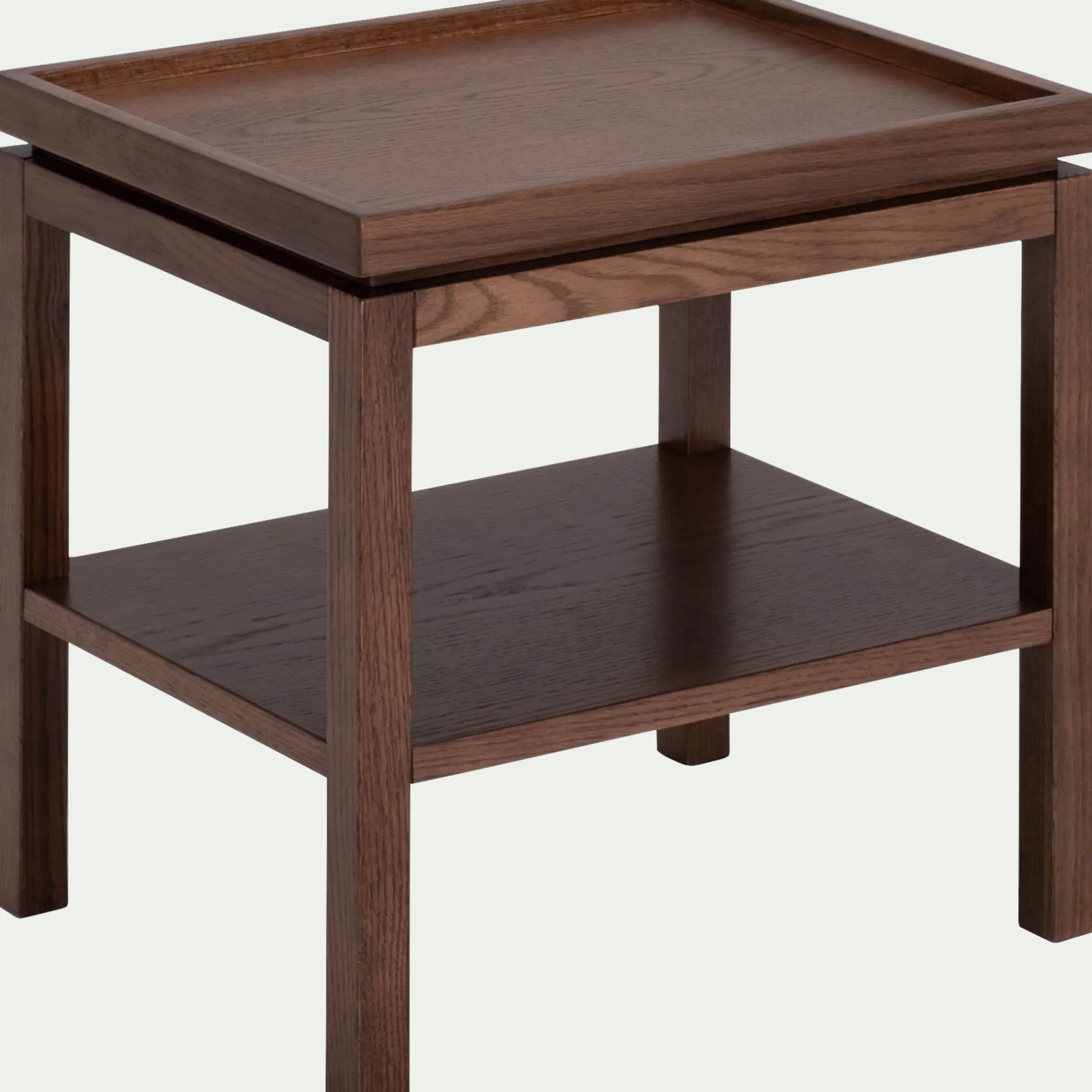 Table De Chevet*alinea Table de chevet en chêne L45xl35xH45cm - Bois foncé