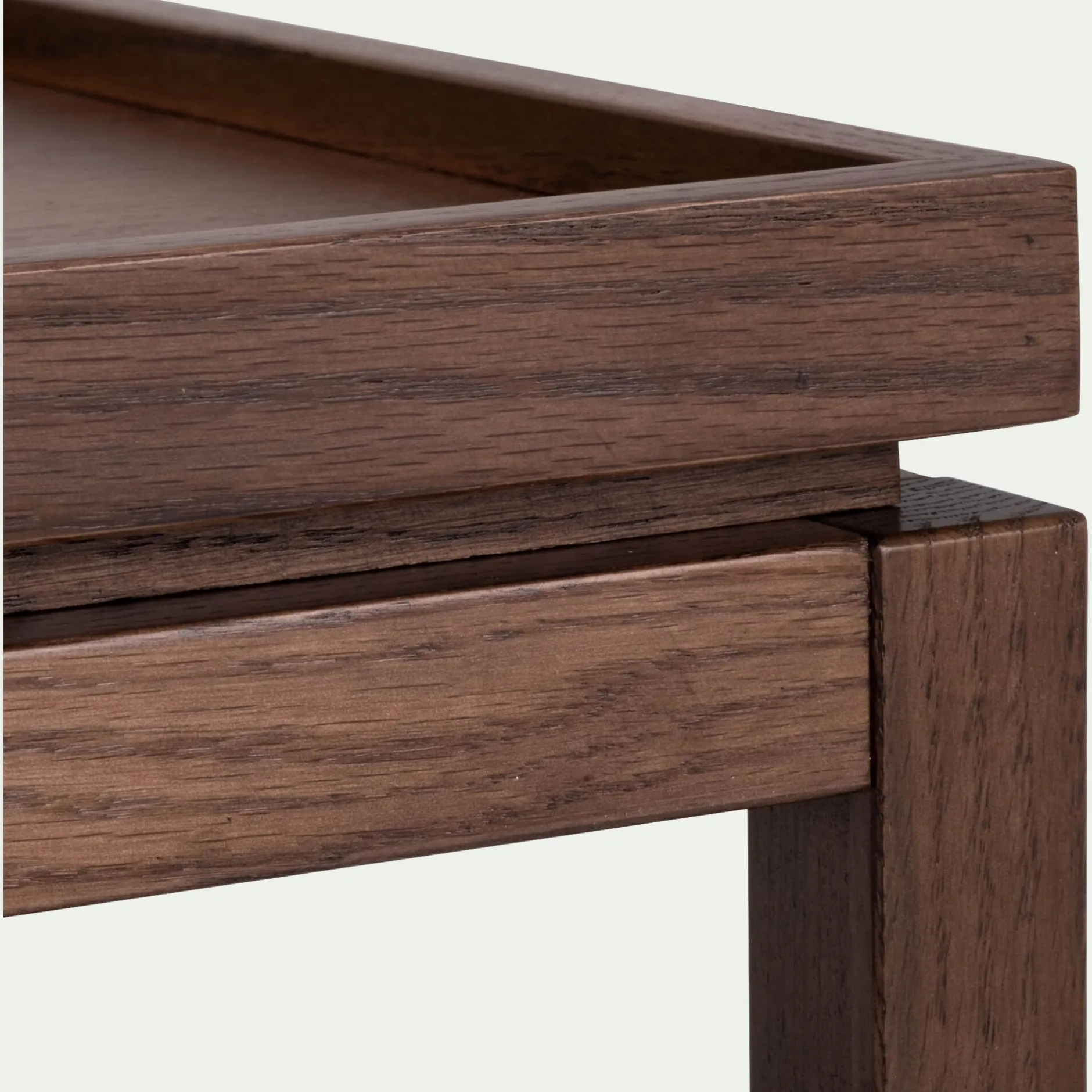 Table De Chevet*alinea Table de chevet en chêne L45xl35xH45cm - Bois foncé