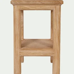 Table De Chevet|Bout De Canapé*alinea Table de chevet en orme L40xl35xH52cm - Bois clair
