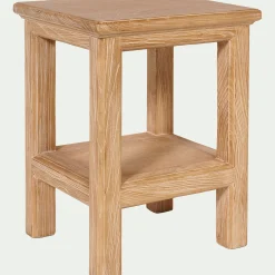 Table De Chevet|Bout De Canapé*alinea Table de chevet en orme L40xl35xH52cm - Bois clair