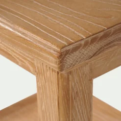 Table De Chevet|Bout De Canapé*alinea Table de chevet en orme L40xl35xH52cm - Bois clair