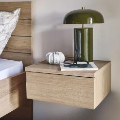 Table De Chevet*alinea Table de chevet suspendue en bois 1 tiroir L40xl36xH19cm - Bois clair