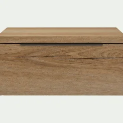 Table De Chevet*alinea Table de chevet suspendue en bois 1 tiroir L40xl36xH19cm - Bois clair