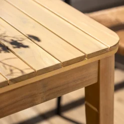 Table De Jardin|Table De Salle À Manger*alinea Table de jardin carrée en acacia - (4 places) Bois clair