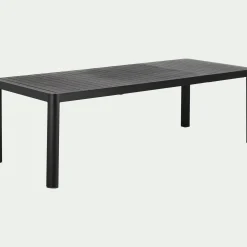 Table De Jardin*alinea Table de jardin extensible en aluminium - (8 à 10 places) Noir
