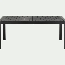 Table De Jardin*alinea Table de jardin extensible en aluminium - (8 à 10 places) Noir
