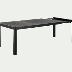 Table De Jardin*alinea Table de jardin extensible en aluminium - (8 à 10 places) Noir