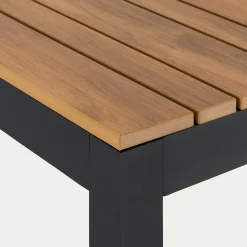 Table De Jardin*alinea Table de jardin fixe en polywood et aluminium - (6 places) Bois clair