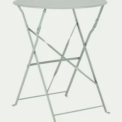 Table De Jardin*alinea Table de jardin pliante en acier - olivier (2 places) Vert