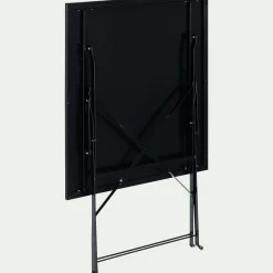 Table De Jardin*alinea Table de jardin pliante en acier - (2 places) Noir