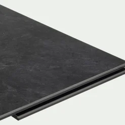 Table Extensible*alinea Table de repas extensible en céramique et verre trempé - (6 à 10 places) Noir