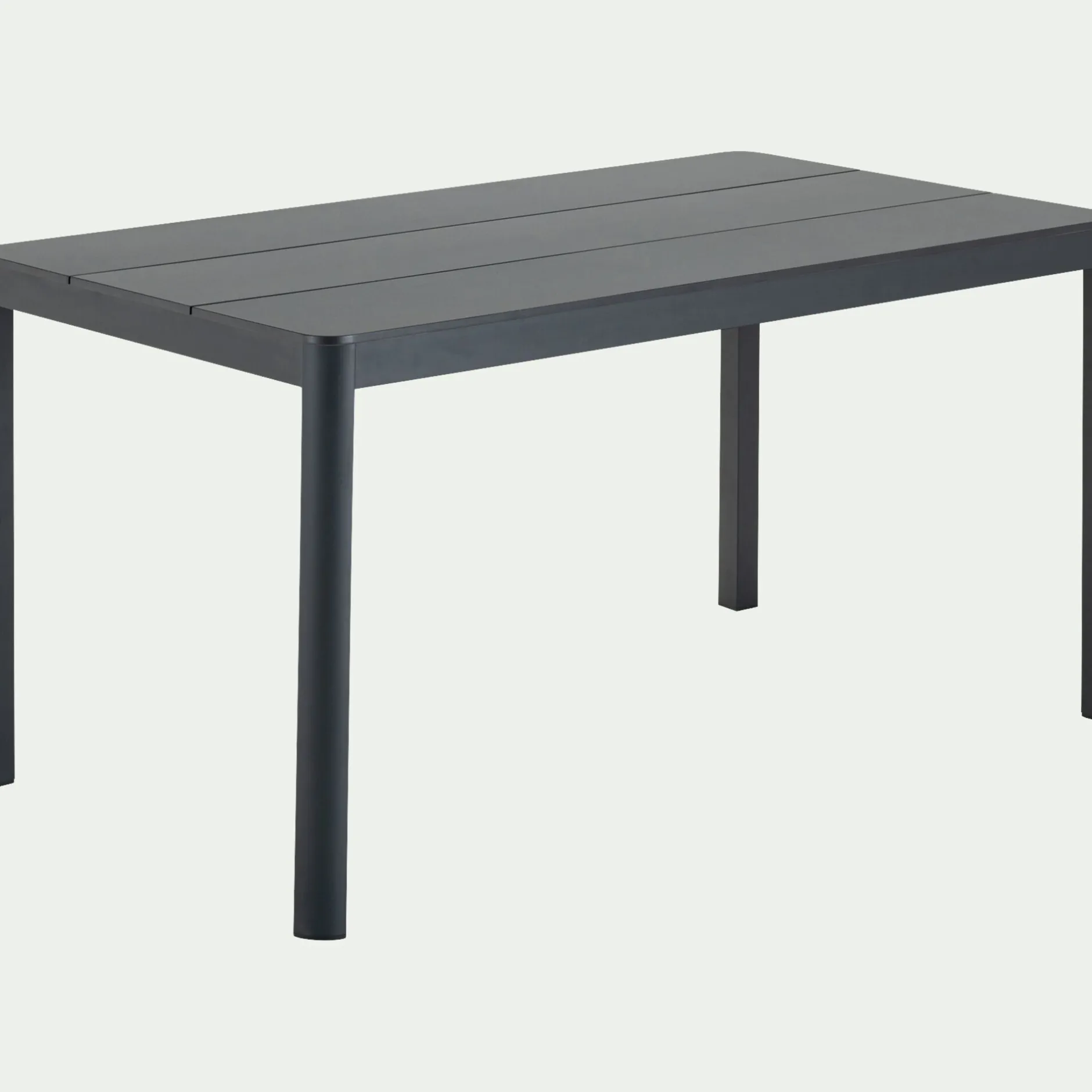 Table De Jardin*alinea Table de repas jardin en aluminium et duraboard - (6 places) Noir