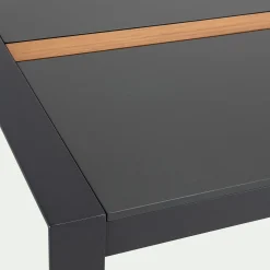 Table De Jardin|Table De Salle À Manger*alinea Table de repas jardin en duraboard et aluminium - (8 places) Noir