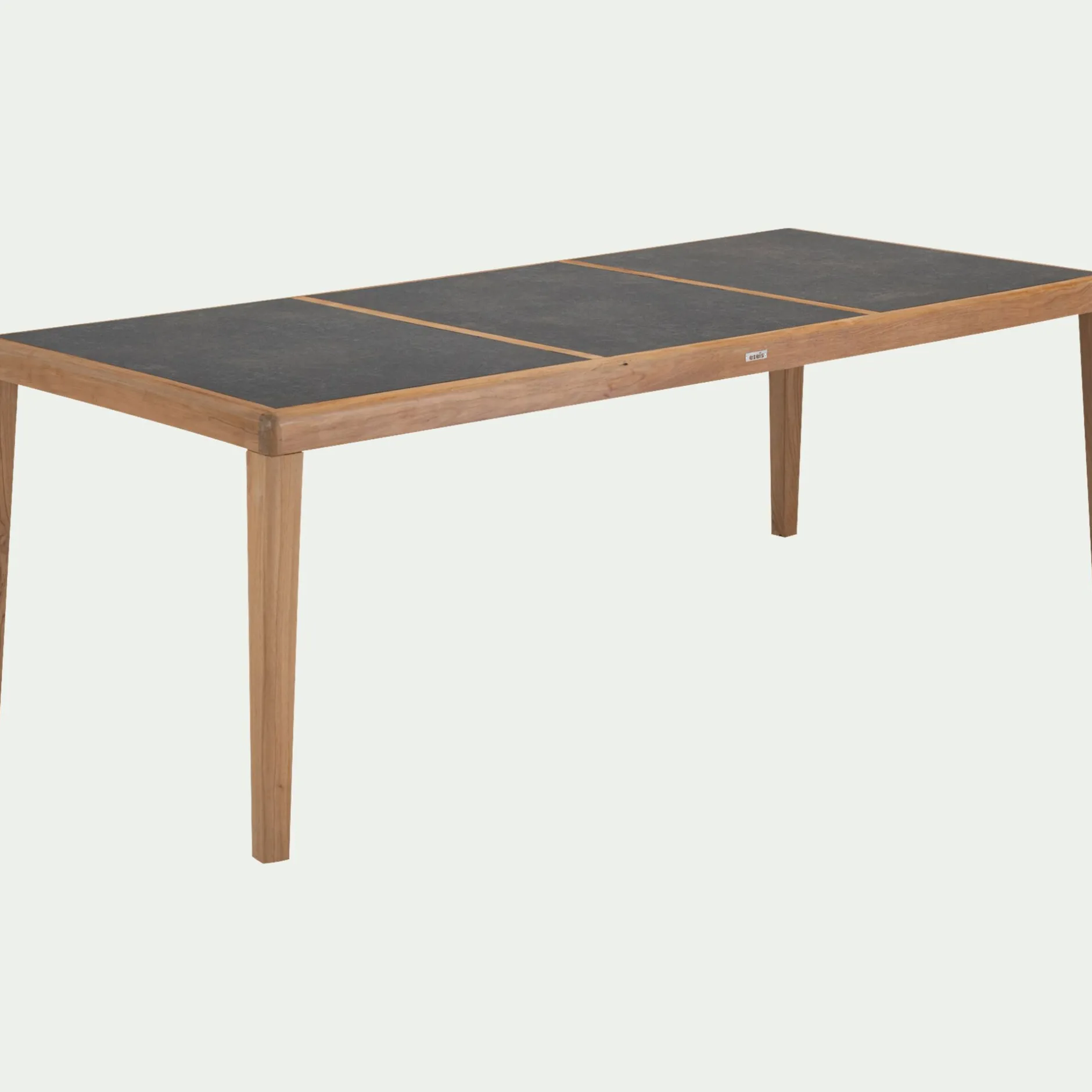 Table De Jardin*alinea Table de repas jardin en teck massif - (8 places) Noir