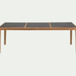 Table De Jardin*alinea Table de repas jardin en teck massif - (8 places) Noir
