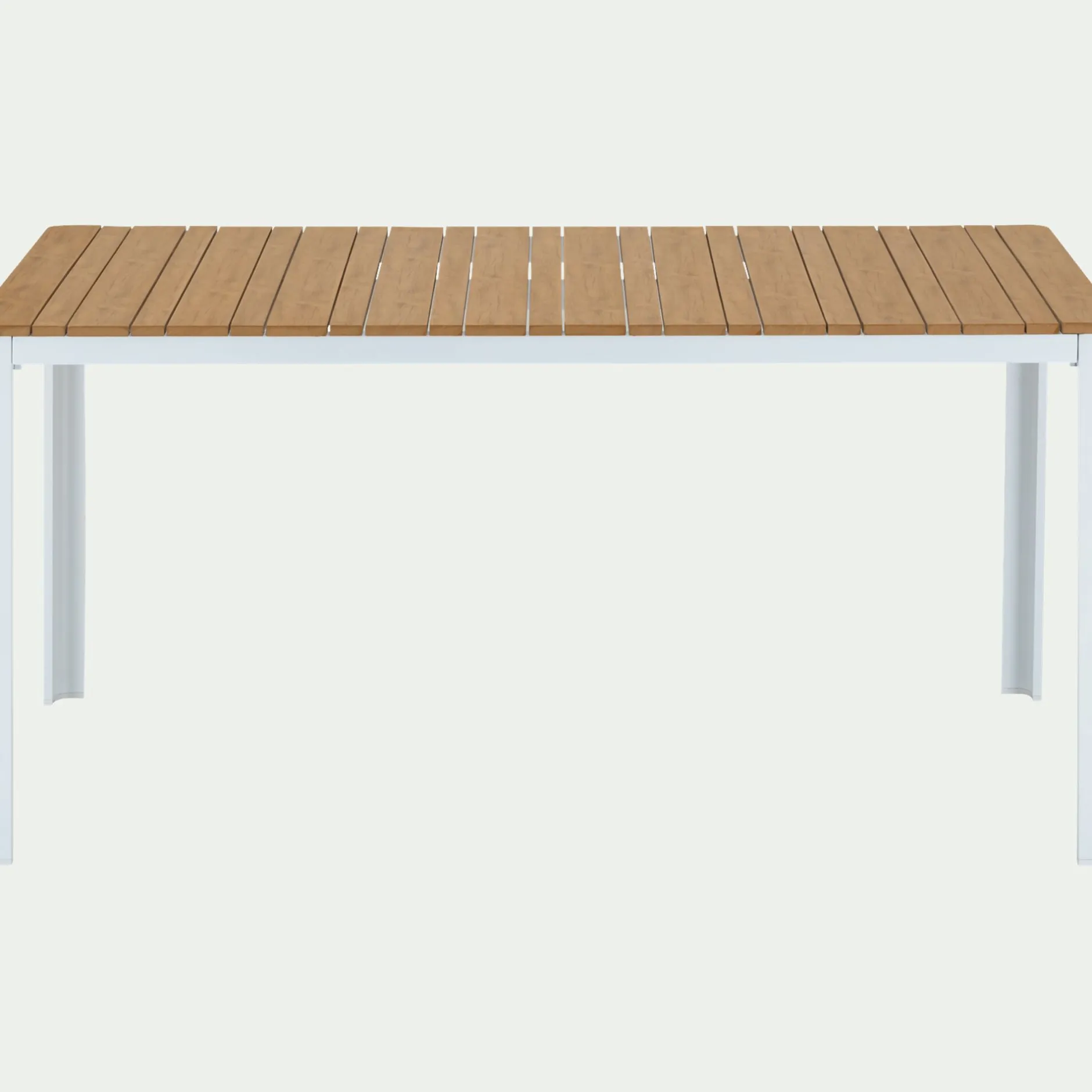 Table De Jardin*alinea Table de repas jardin en aluminium et polywood- (6 places) Blanc